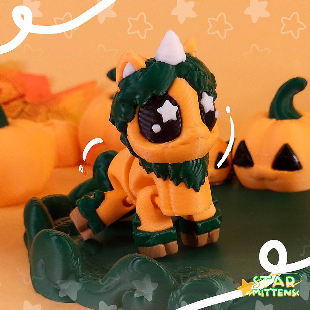 Pumpkin Unicorn Anahtarlık - 1